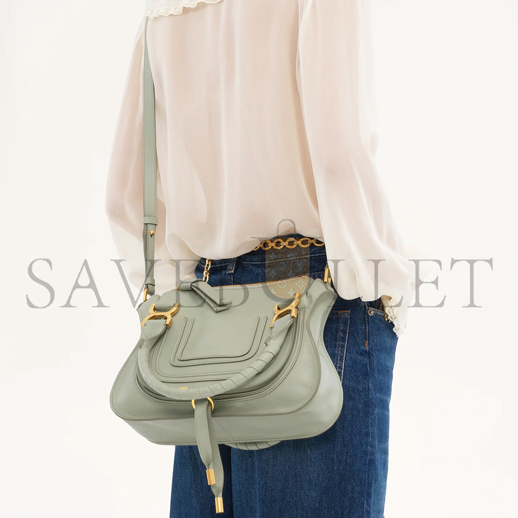 CHLOE SMALL MARCIE BAG IN GRAINED LEATHER CHC22AS628I3138Y (30*23*10cm)